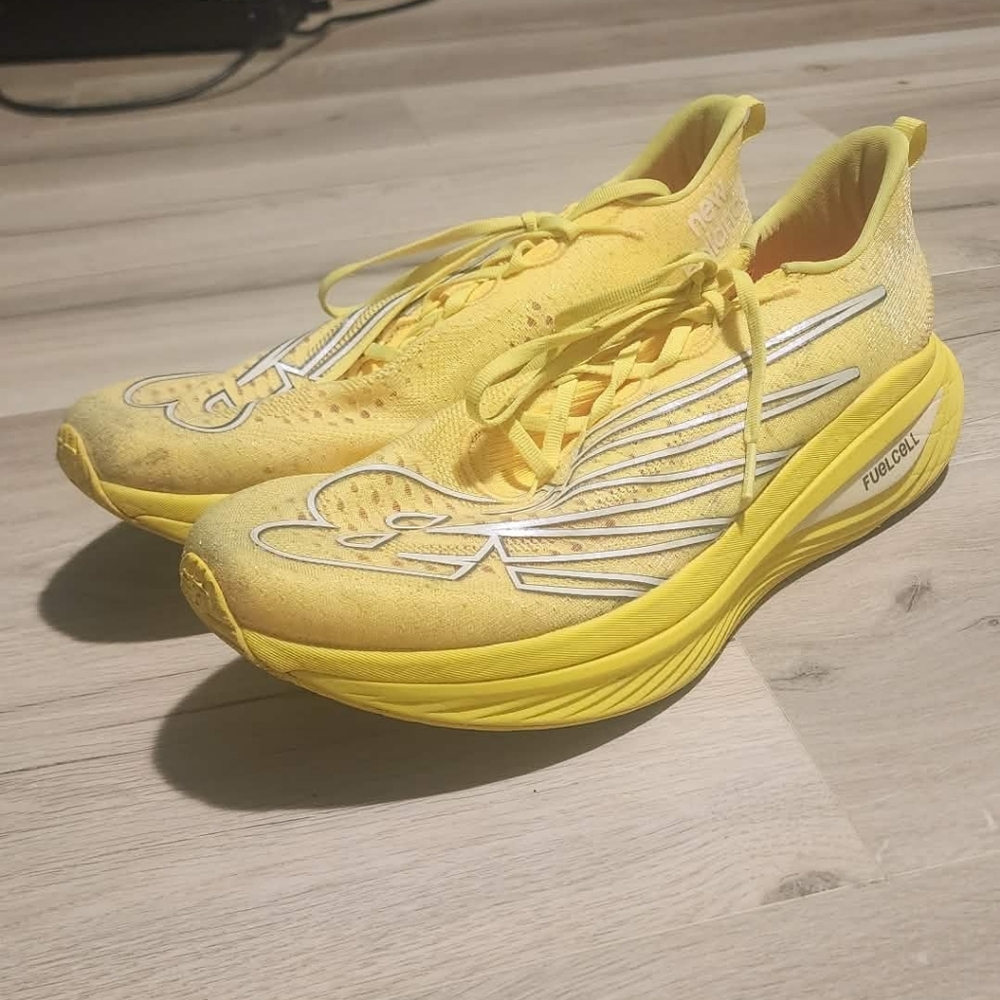 Yellow New Balance FuelCell SuperComp Elite Running Shoes